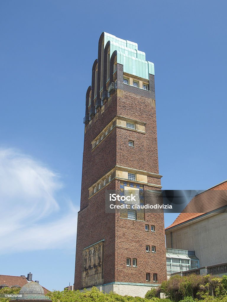 Wedding Tower in Darmstadt Hochzeitsturm tower at Kuenstler Kolonie artists colony in Darmstadt Germany Architecture Stock Photo