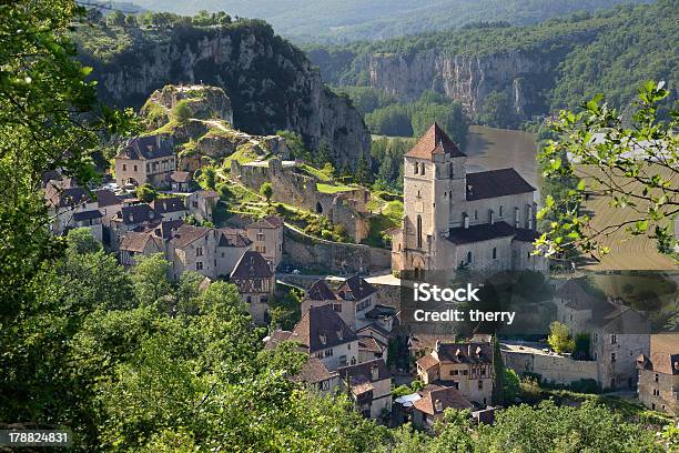 Saintcirq Stock Photo - Download Image Now - St-Cirq-Lapopie, Alley, Aquitaine