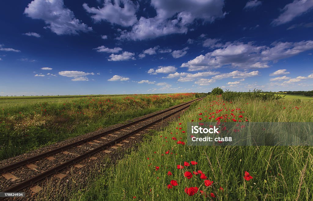 Malownicze railroad w regionie - Zbiór zdjęć royalty-free (Bez ludzi)