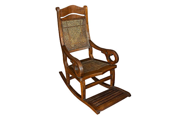 istock Wooden rocking chair isolated 178825084