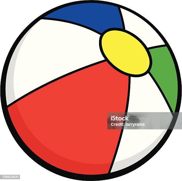 Пляжный Мяч — стоковая векторная графика и другие изображения на тему Пляжный мяч - Пляжный мяч, Комикс, Без людей