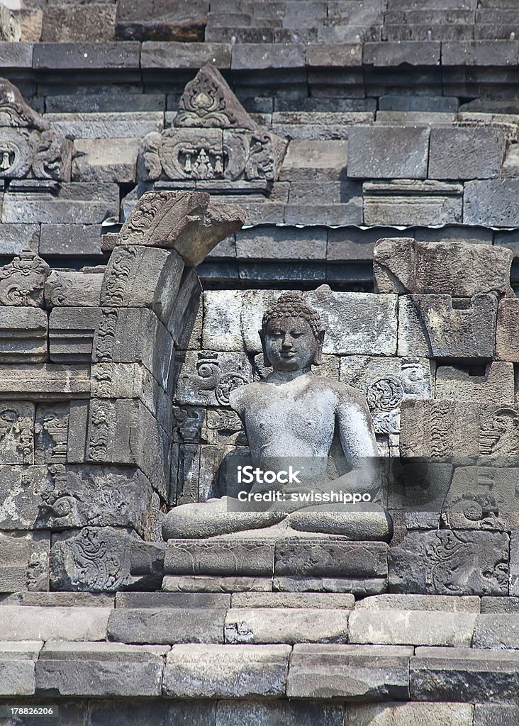 Templo de Borobudur en Indonesia - Foto de stock de Arqueología libre de derechos
