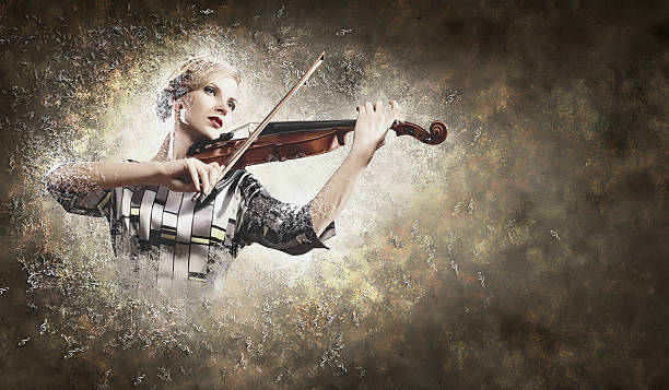 istock Gorgeous woman playing violin 178827011
