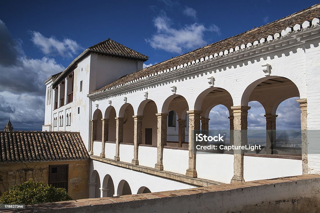 Pavillon di Generalife in Alhambra complessi - Foto stock royalty-free di Andalusia