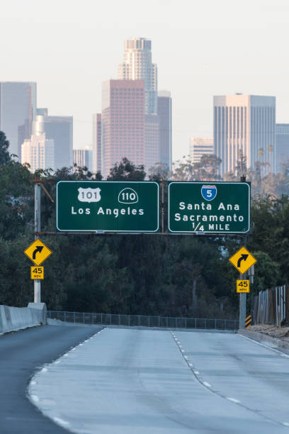 istock Los Angeles 101 and 110 Freeway Sign Vertical View 1788274416