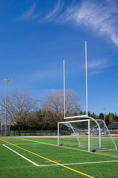istock Football and soccer gates 178827603