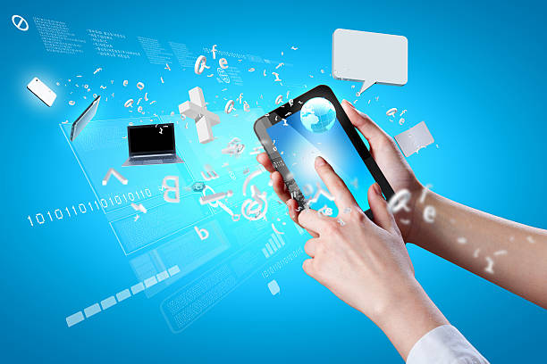 istock Closeup of human hands holding tablet computer 178827833