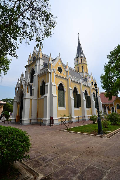 istock Thai temple in Christian church style 178829037