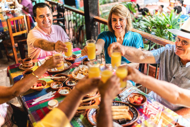 istock Senior friends doing a celebratory toast 1788290585