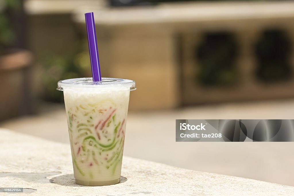Tapioca Mehl noodle in süßer Kokosmilch - Lizenzfrei Asien Stock-Foto