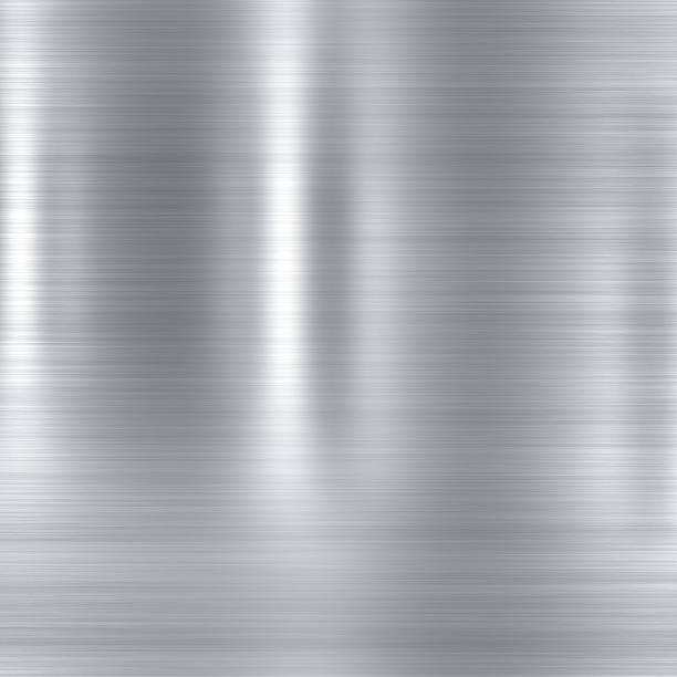 istock Brushed steel metallic plate 178829484