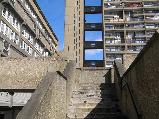 Trellick Tower Trellick Tower in London iconic sixties new brutalism architecture trellick tower stock pictures, royalty-free photos & images