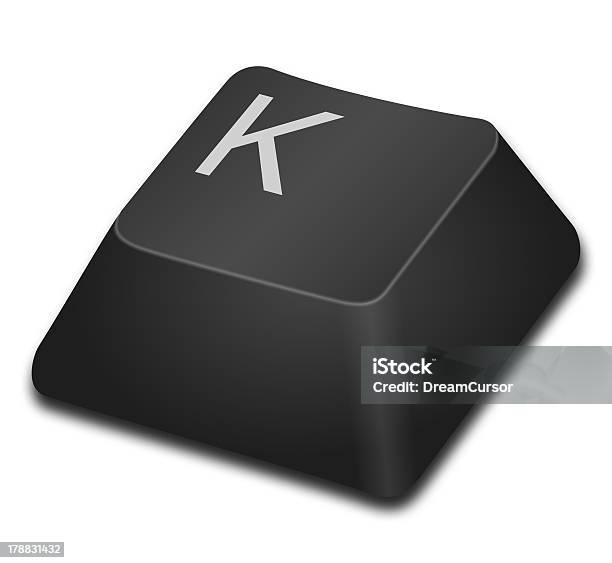 Tasto Di Computerk - Fotografie stock e altre immagini di Alfabeto - Alfabeto, Colore nero, Composizione orizzontale