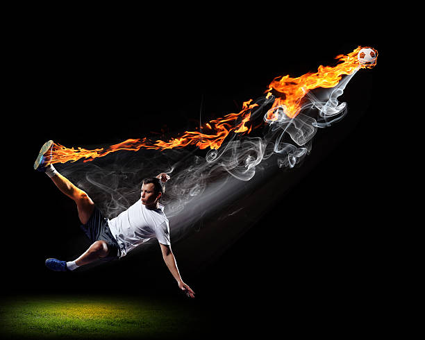 istock Football player with ball 178832346