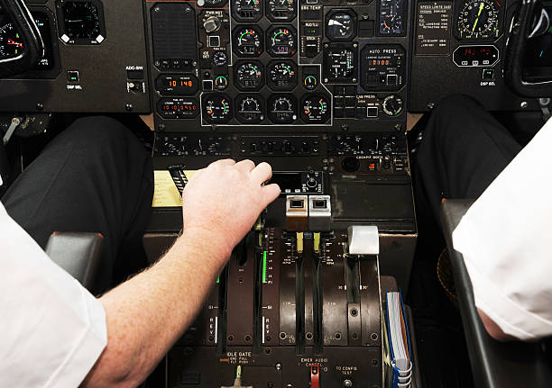 istock Cockpit Interior of ATR 72-500 in Take off position . 178832480