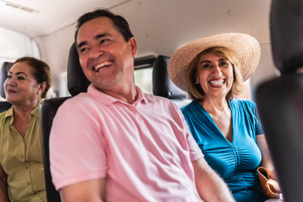 istock Senior tourists talking in a van 1788328357