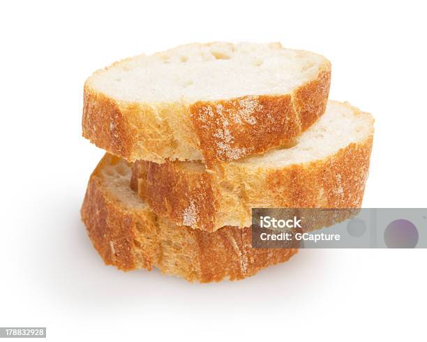 French Baguette Slices Stock Photo - Download Image Now - Slice of Food, Bread, Baguette