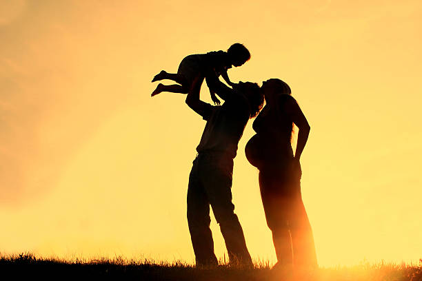 istock Family Silhouette Sunset 178833991