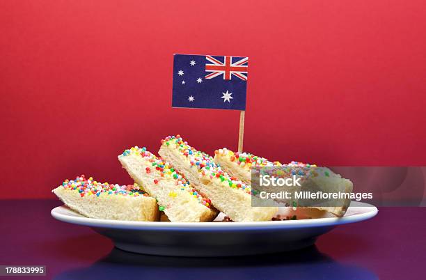 Traditional Australian Party Food Fairy Bread Stock Photo - Download Image Now - ANZAC Day, Australia, Australia Day