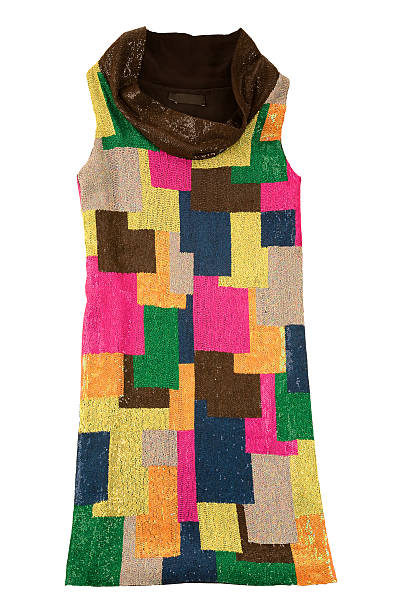 istock Colorful sequins cowl neck dress 178834724