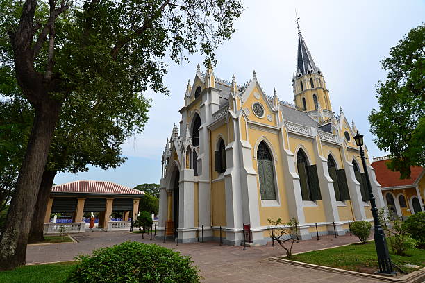 istock Thai temple in Christian church style 178834923