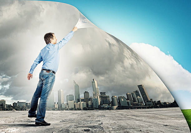 istock Adult man changing reality 178835072
