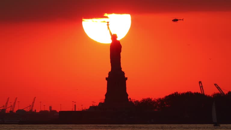 Statue of Liberty Sunset