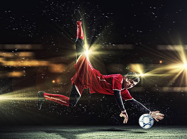 istock Goalkeeper catches the ball 178835925