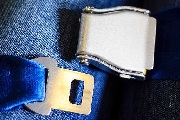 istock Seat belts in the airplane 178836393