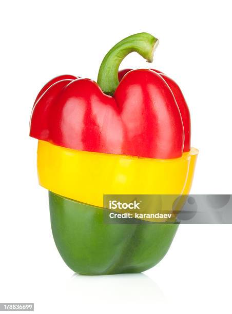 Sliced Bell Pepper Stock Photo - Download Image Now - Bell Pepper, Bright, Chopped Food