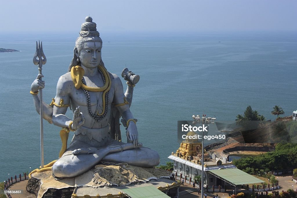 Shiva Statue Shiva Statue in Murudeshwar, Karnataka, India. Architecture Stock Photo