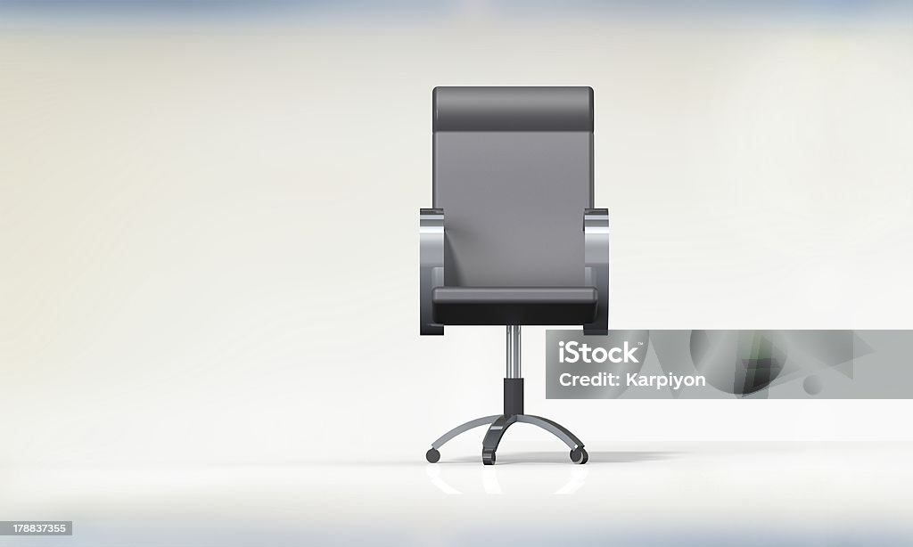 Sedia da ufficio isolato su bianco - Foto stock royalty-free di Esclusivo