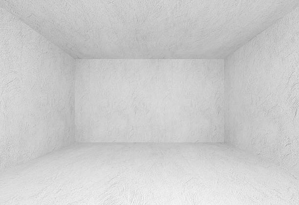 istock White interior of empty room with concrete walls without finishing 178837715