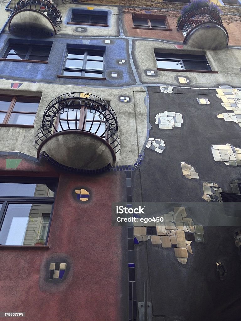 Casa de Hundertwasser - Foto de stock de Apartamento royalty-free