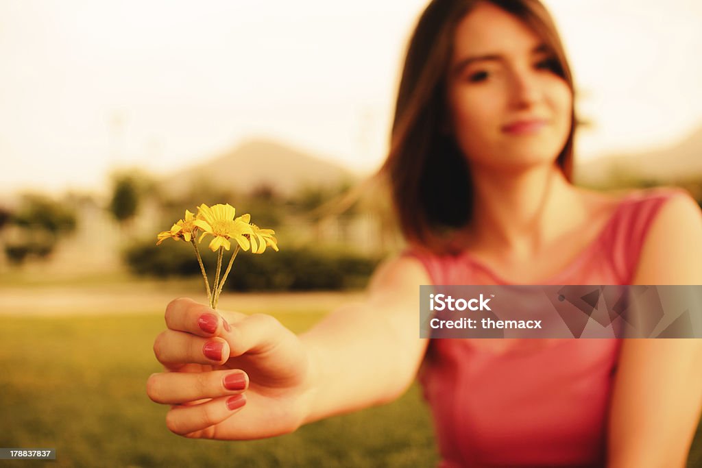 Retrato de Menina adolescente de verão com - Royalty-free 20-24 Anos Foto de stock