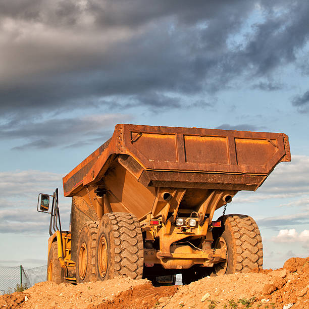 istock Heavy truck at sunset 178837925