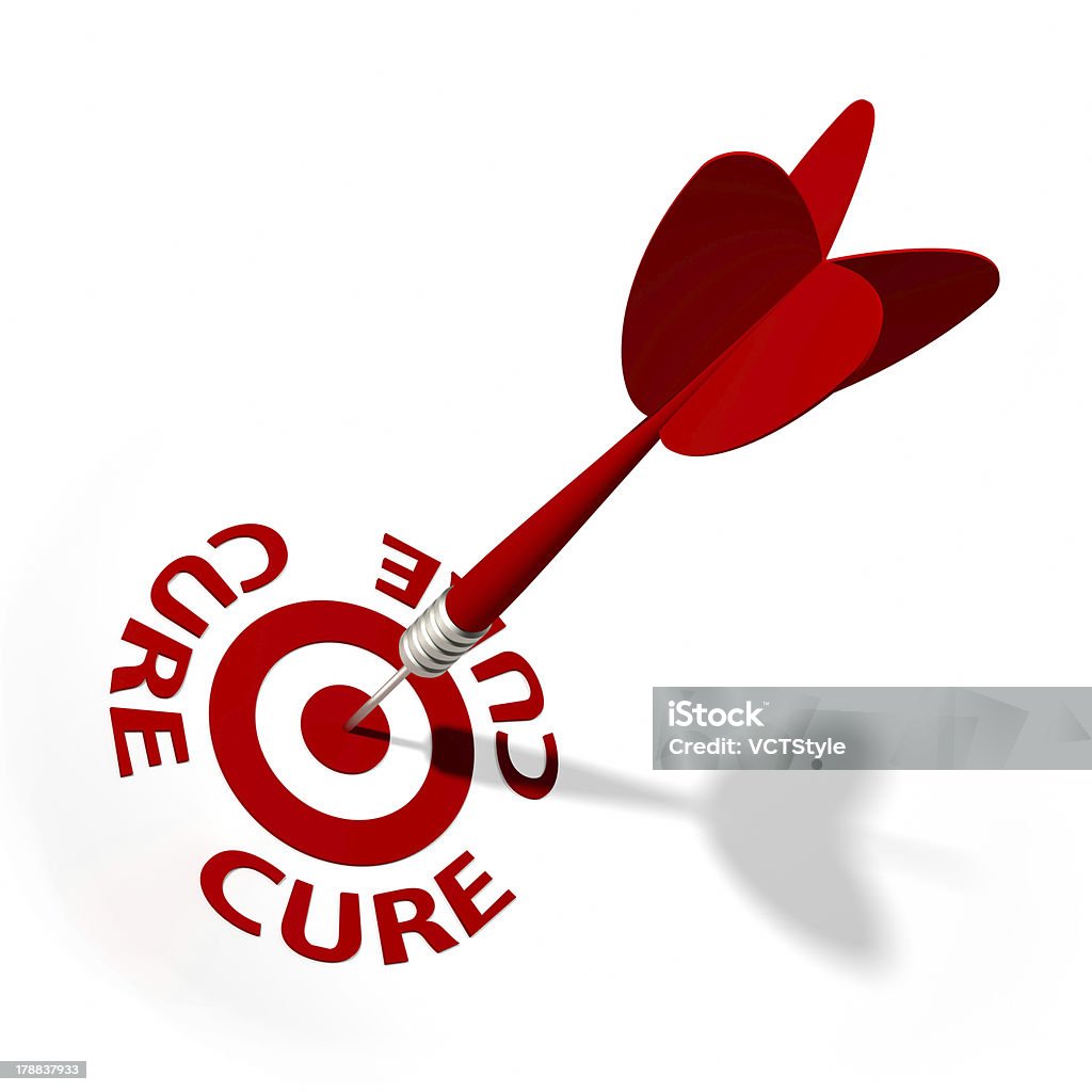 Cure Target - Lizenzfrei Dartpfeil Stock-Foto