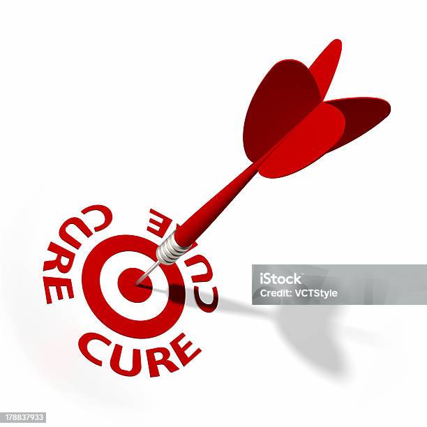 Cure Target Stockfoto und mehr Bilder von Dartpfeil - Dartpfeil, Dartscheibe, Digital generiert