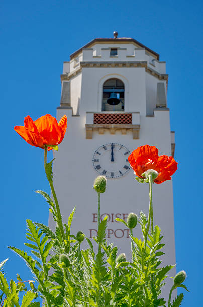 istock Boise Train Depot with Poppies 178838512