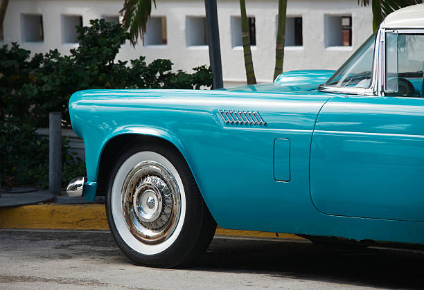 istock South Beach Blue Vintage Car in Miami 178838850