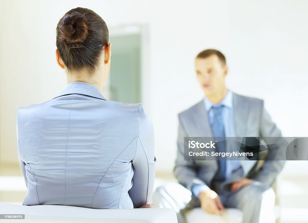 business interview Job applicant having an interview in the office Adult Stock Photo