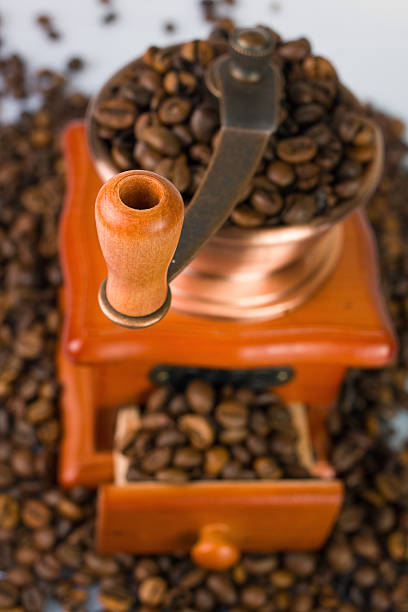 istock Close-up of an old-fashioned coffee grinder 178840434