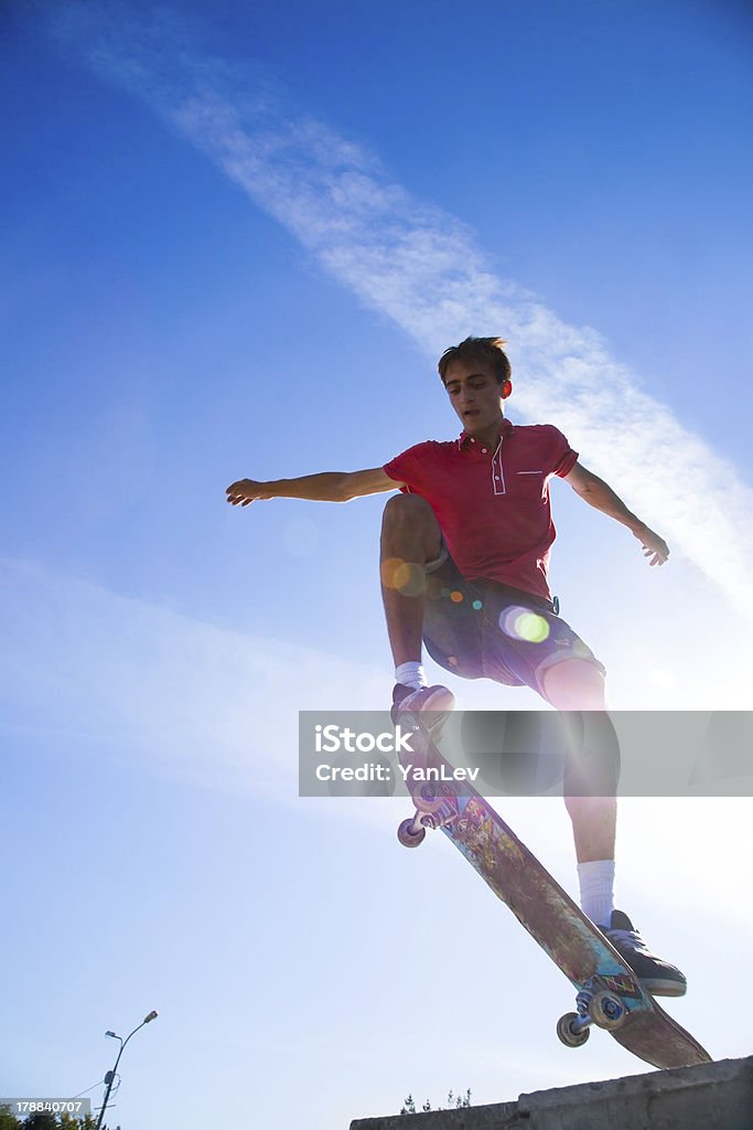 Salto com Skate - Royalty-free Acima Foto de stock
