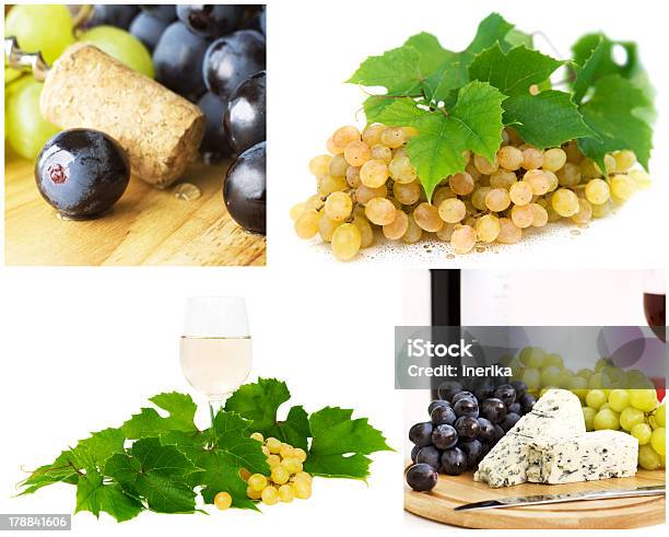 Foto de Colagem De Vinho e mais fotos de stock de Alimentação Saudável - Alimentação Saudável, Antepasto, Baga - Fruta