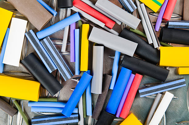 istock Set Heat Shrink Tubing to protect cables isolation 178841645
