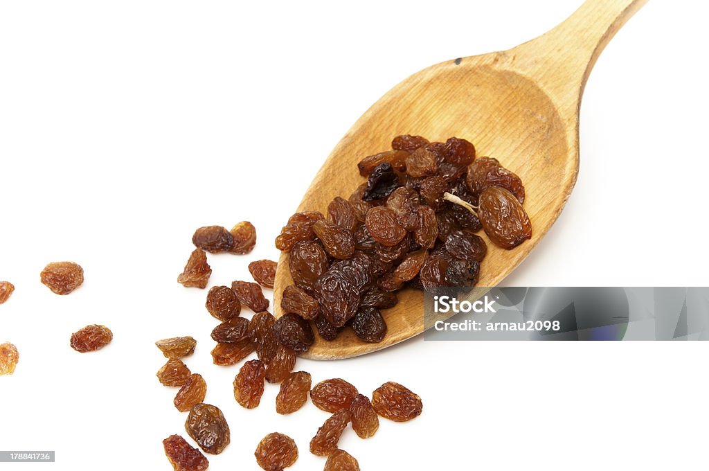 raisins avec une cuillère - Photo de Aliment libre de droits