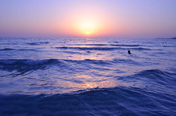 istock Deep Sunset at Persian Gulf in Dubai, UAE 178841821