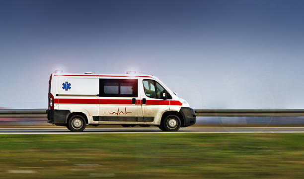Ambulance car stock photo