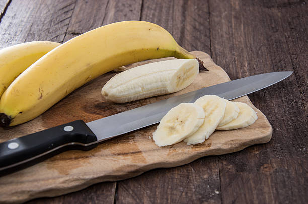 istock Chopped Banana on a cutting board 178842184