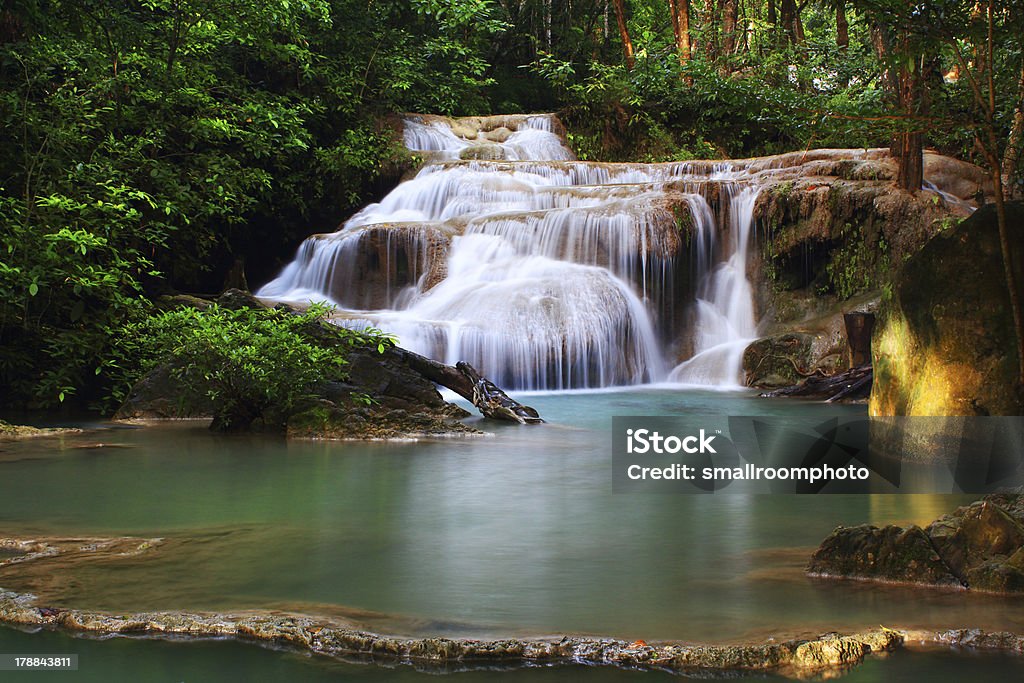 Cataratas de Erawan, - Royalty-free Ao Ar Livre Foto de stock